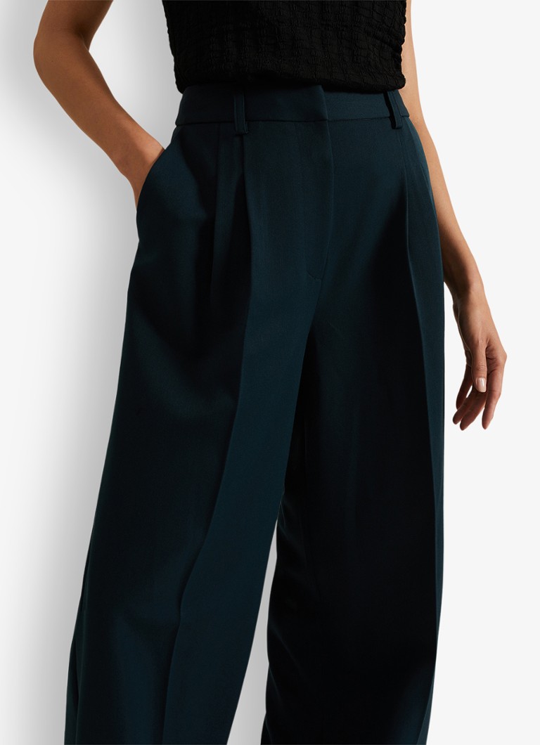 Pantaloni Arabella Phase Eight cu talie înaltă și croi larg, cu buzunare laterale