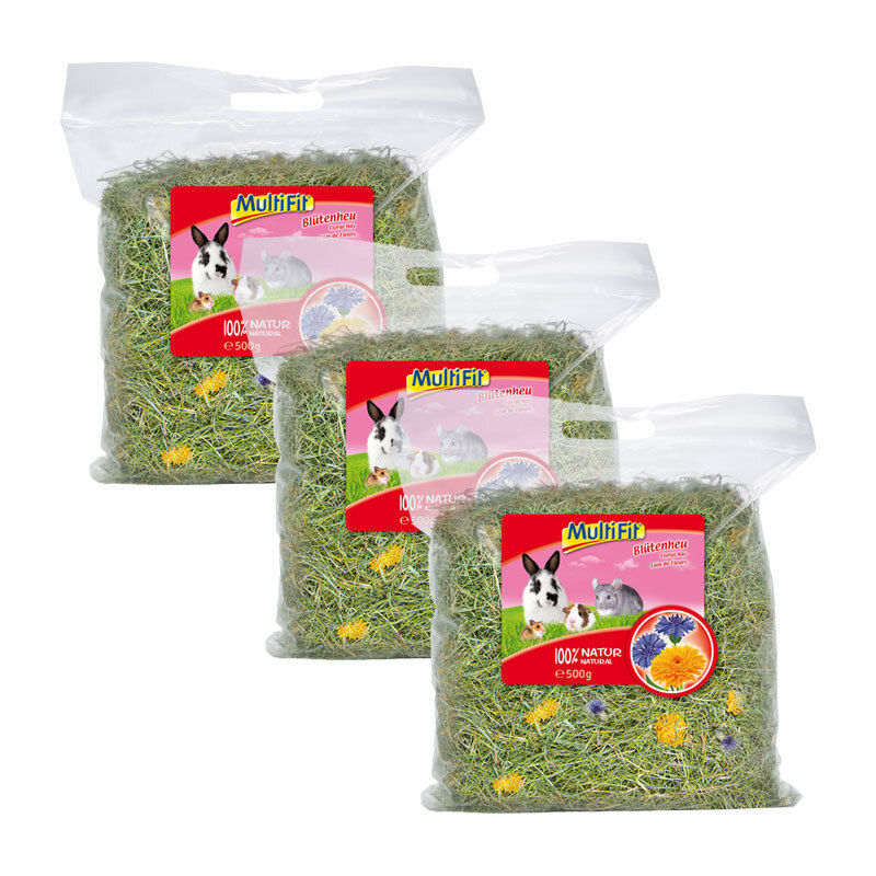 MultiFit Futter & Heu MultiFit Blütenheu 3x500g