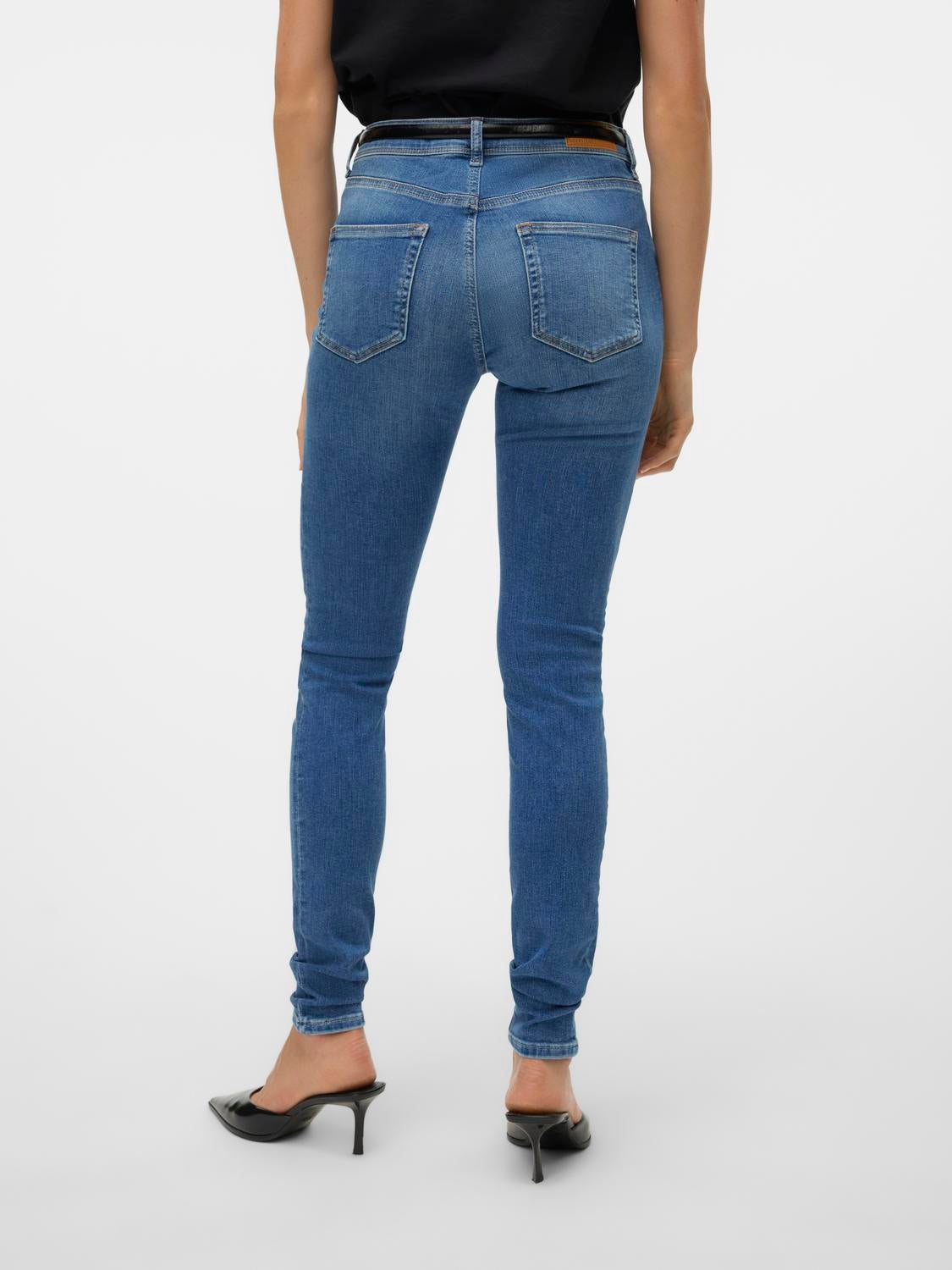 VMLUX Mid Rise Slim Fit Jeans