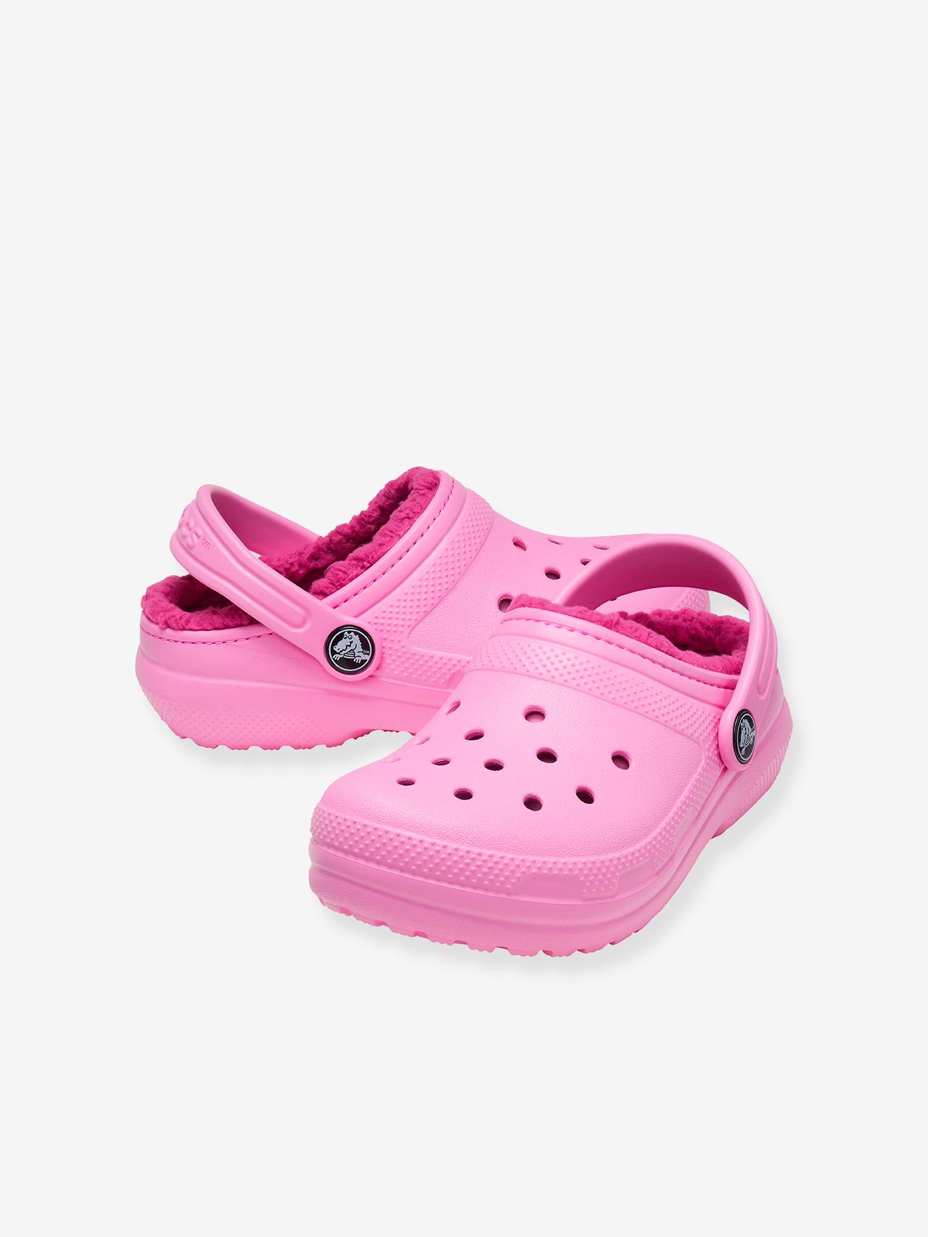 Sabots fourrés enfant Classic Lined Clog K CROCS (TM) rose