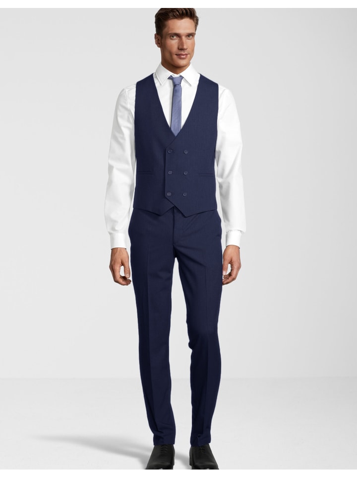 Steffen Klein Anzug Slim-Fit in blau günstig kaufen