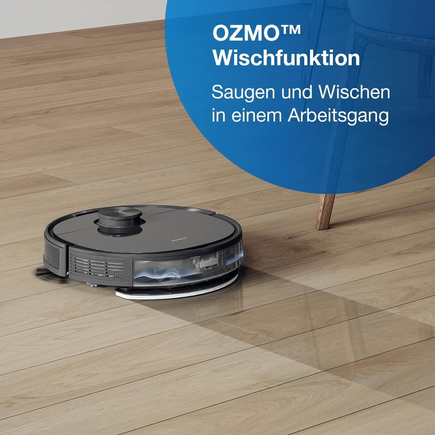 ECOVACS Nass-Trocken-Saugroboter DEEBOT N8, 40,00 W, mit Wischfunktion