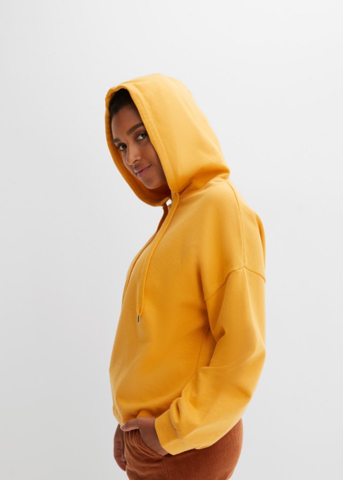 Oversized Kapuzensweatshirt aus Bio-Baumwolle