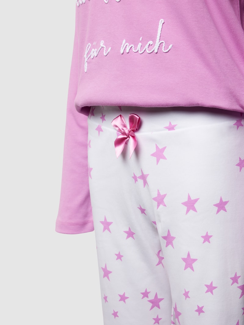 Pyjama mit Motiv-Muster Modell 'Sternenwünsche' in rosa
