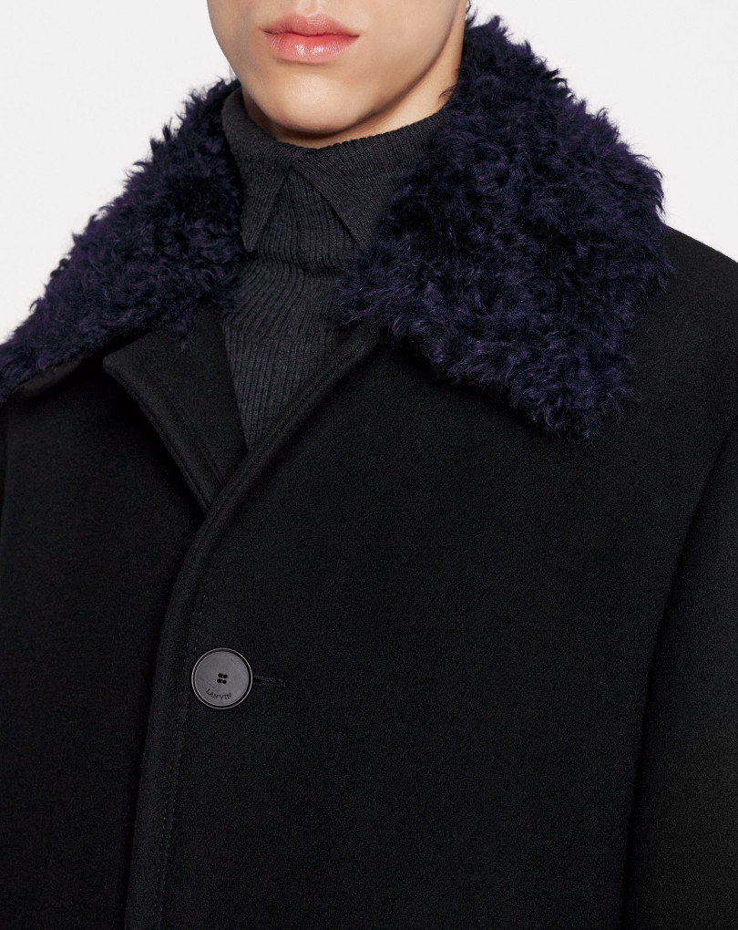 CABAN OVERSIZE AVEC COL AMOVIBLE