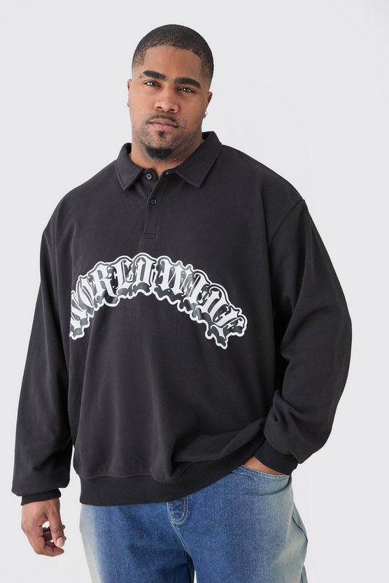 Plus Oversize Worldwide Poloshirt