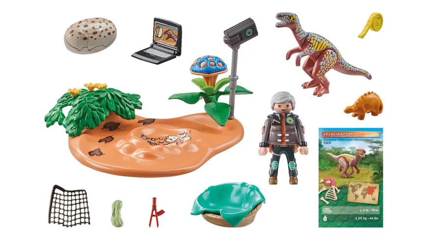 PLAYMOBIL 71526 DINOS Stegosaurus-Nest mit Eierdieb