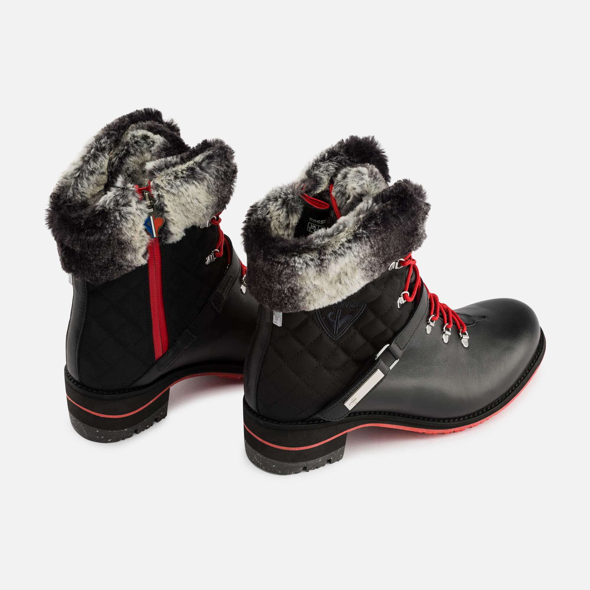 Bottines Megève noires femme