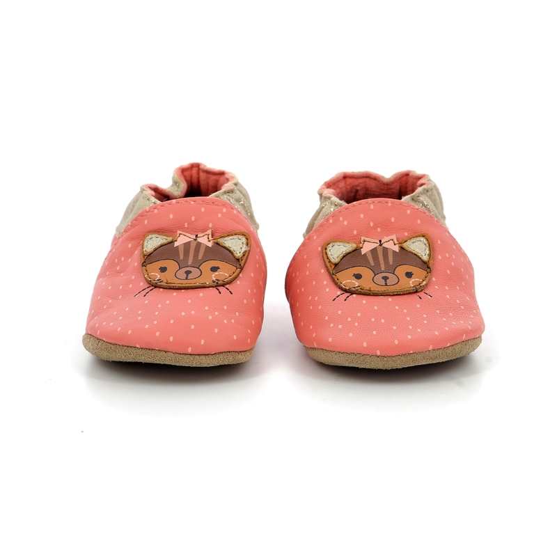 Chaussons cuir tannage vegetal Wheasle Girl