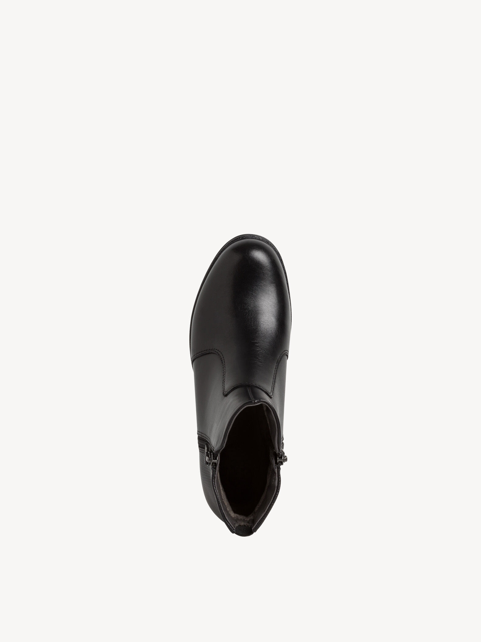 Bottine en cuir - noir