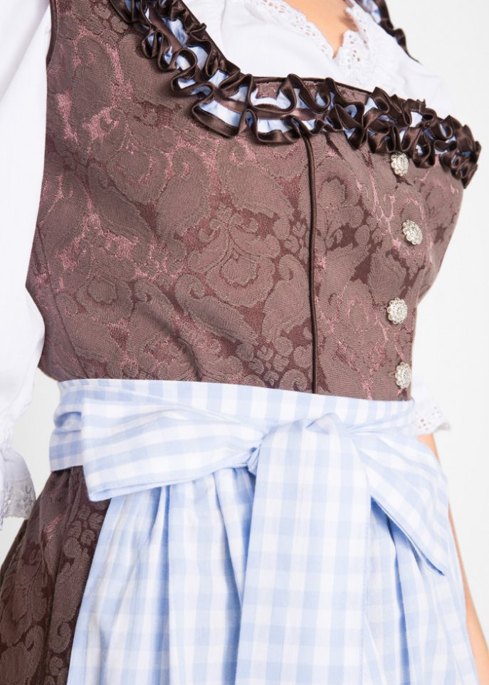 Dirndl mit Schürze, knieumspielend (2-tlg. Set)