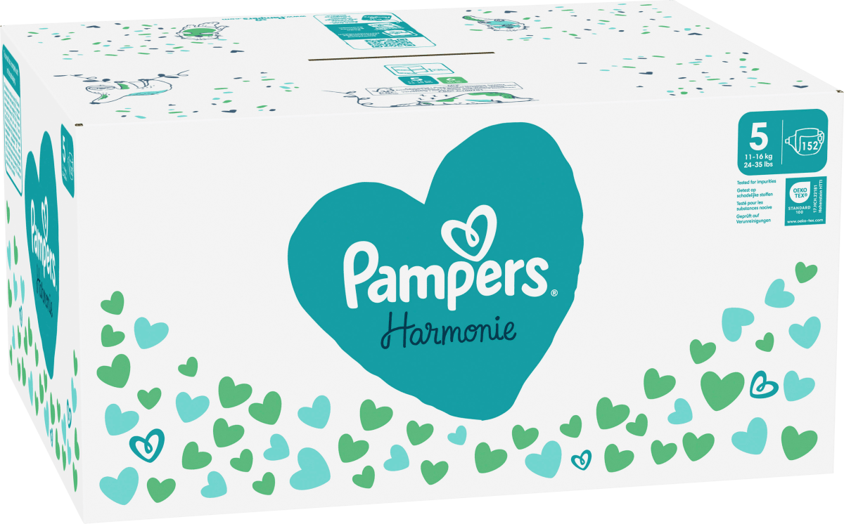 Windeln Harmonie Gr.5 Junior (11-16 kg), Monatsbox, 152 St