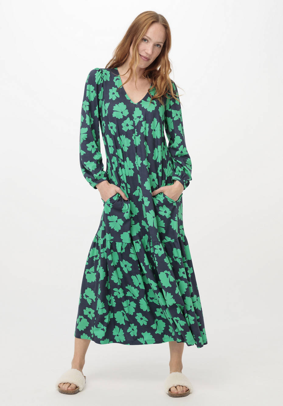 Midi-Kleid aus reiner Bio-Baumwolle