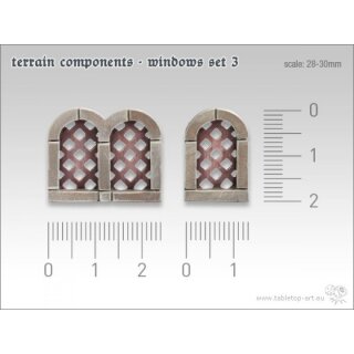Geländebauteile Fenster Set 3
