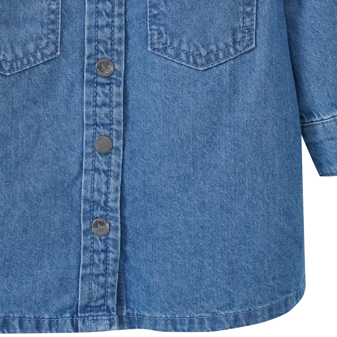 Mädchen Jeanshemd mit Druckknopfleiste