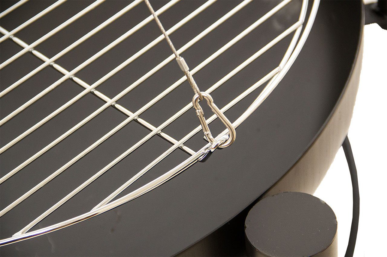 NATIV Garten Feuerschale Schwenkgrill mit Feuerschale 50 cm, (1 Set), Schwenkgrill mit Grillrost, höhenverstellbar mit Kurbel, Feuerstelle