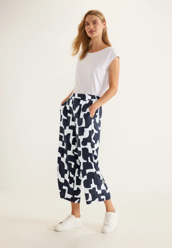 Street One Loose Fit Print Hose
