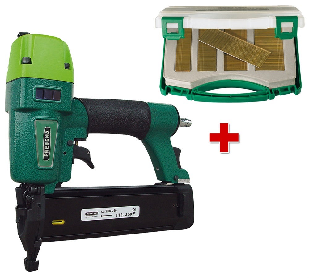 Druckluftnagler 2XR-J50 + Stauchkopfnägel Typ J