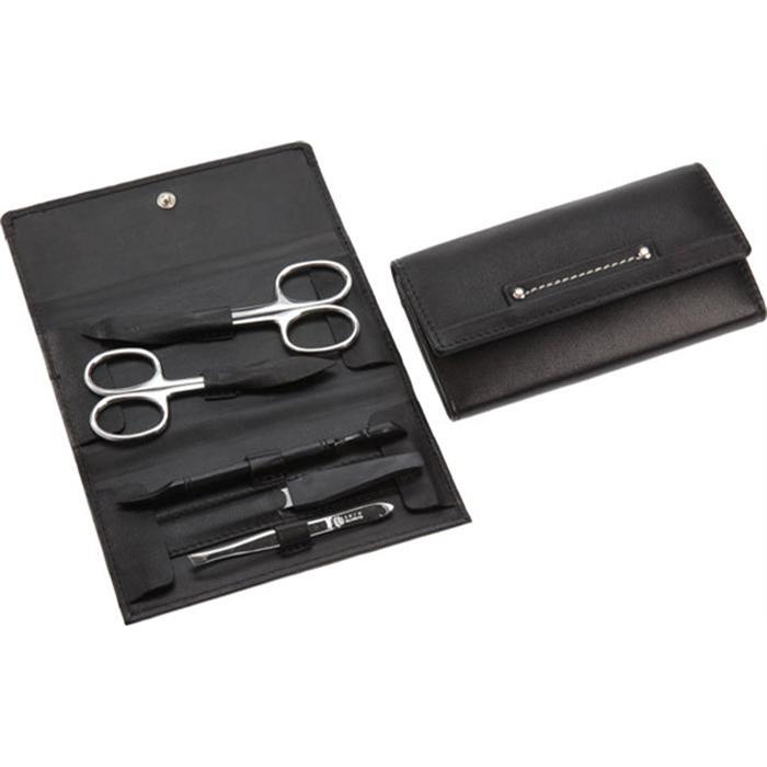Manicure-Etui, Nappa-Vollrindleder, 130 x 72 mm