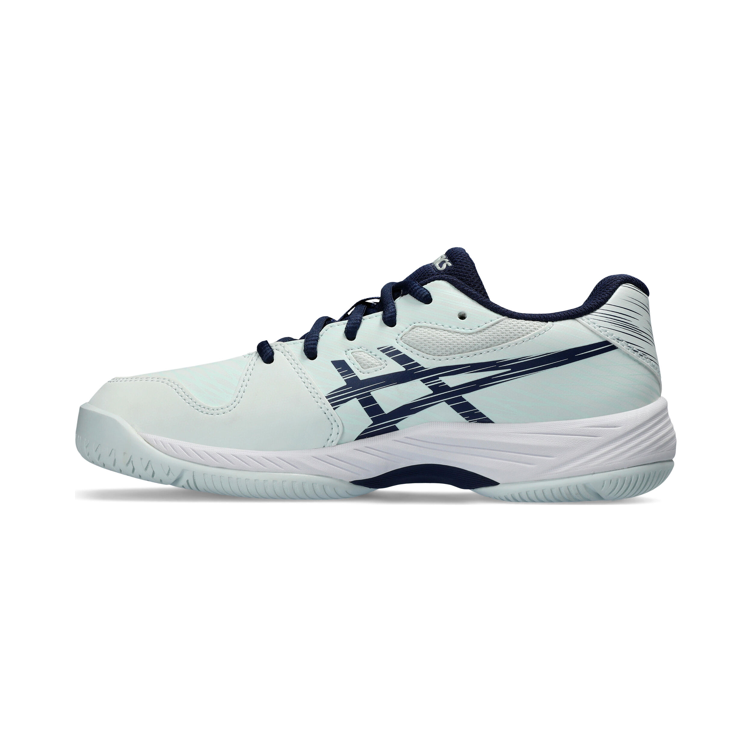 Gel-Game 9 GS Allcourtschuh Kinder - Mint, Dunkelblau