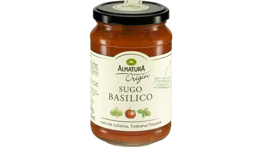 Alnatura Bio Origin Sugo Basilico 325 ml