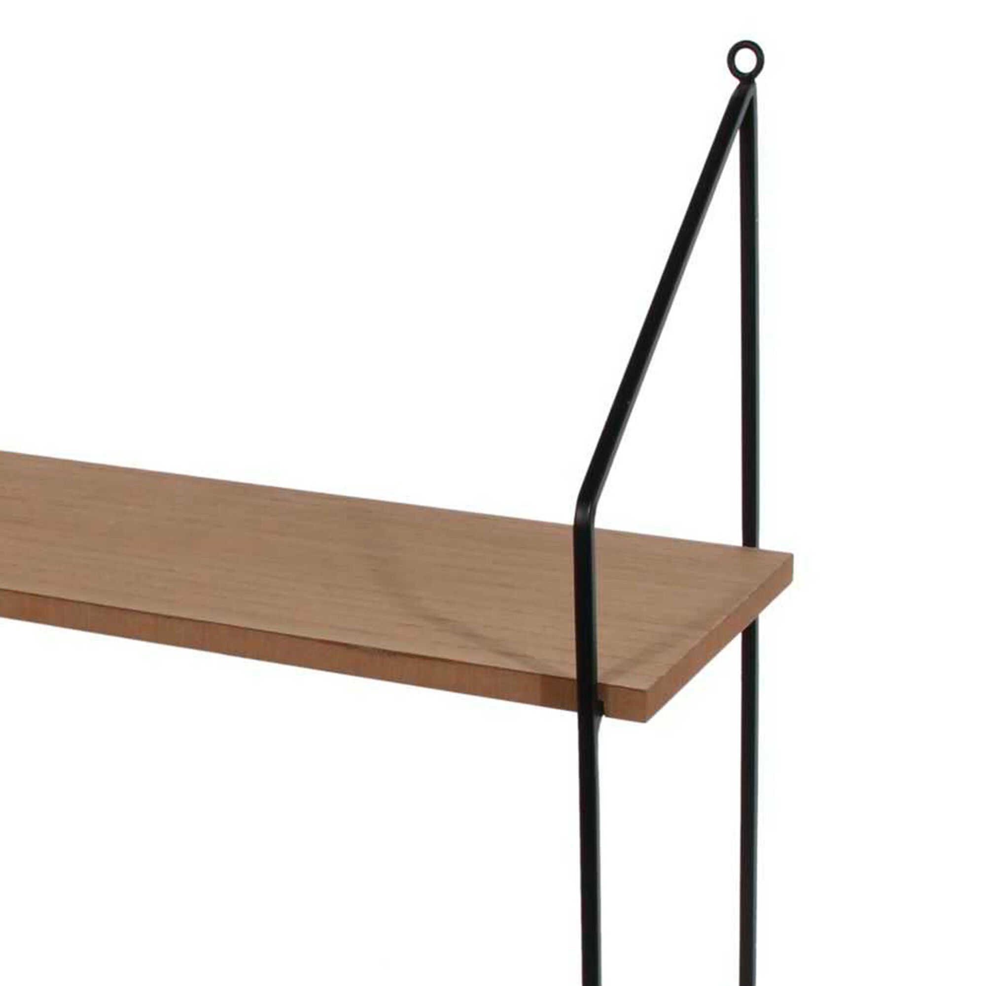 Etagère style industriel métal et bois – 2 tablettes