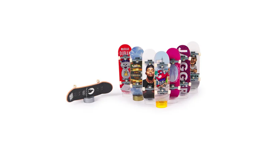 Tech Deck Competition Legends 8-Pack, Set mit 8 authentischen Fingerboards der olympischen Skate-Athleten in Paris 2024