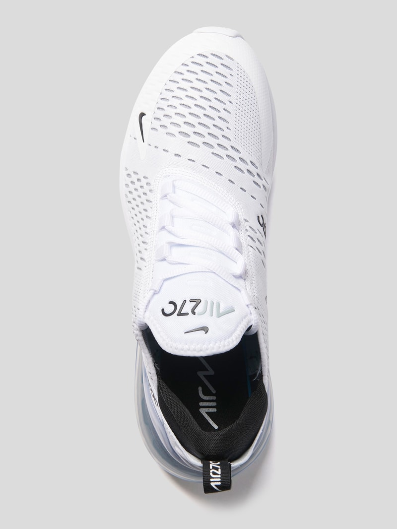 Sneaker mit Kontrastbesatz in weiß