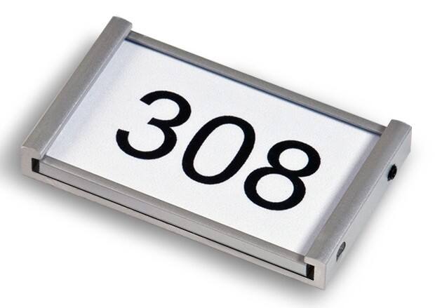Ultradex Türschild 310977 1 Beschriftungsprofil Aluminium Silber 60 x 36 mm