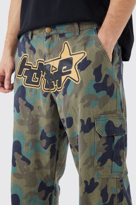 Tall lockere Camouflage Cargo-Hose