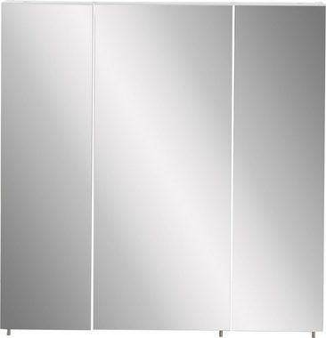 Schildmeyer Spiegelschrank Basic Breite 70 cm, 3-türig, Glaseinlegeböden, Made in Germany