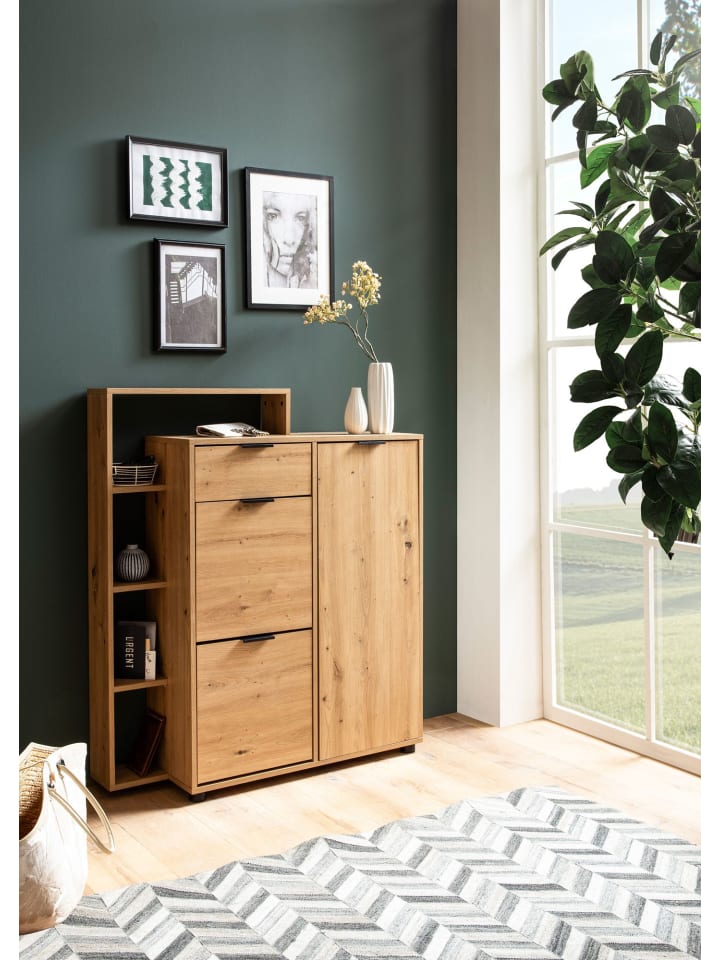 KADIMA DESIGN Schuhschrank Eiche-Dekor 98x110x30 cm Schuhkipper Geschlossen, günstig kaufen onesize
