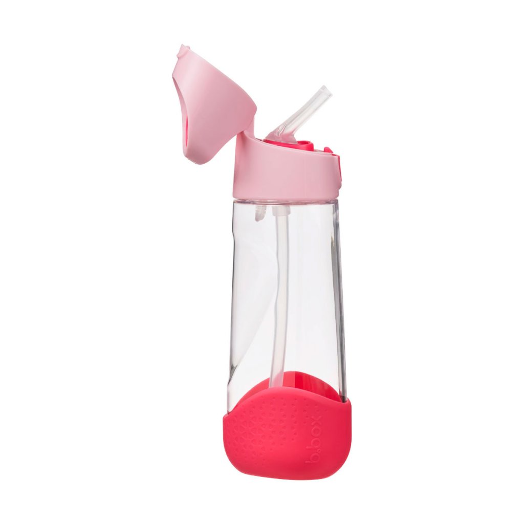 b.box Tritan-Flasche mit Strohhalm 600 ml - Flamingo Fizz