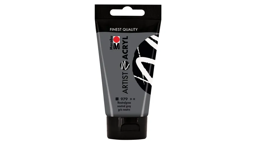 Marabu Artist Acryl, Neutralgrau 979, 75 ml 75 ml