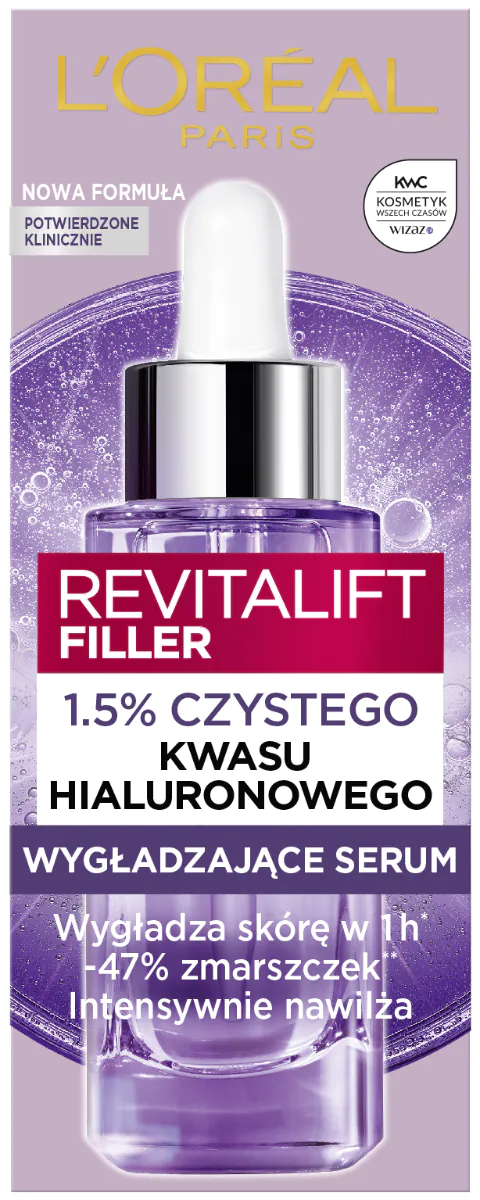 L'Oréal Paris Revitalift Filler 1,5% HA serumas (dar twarzy)