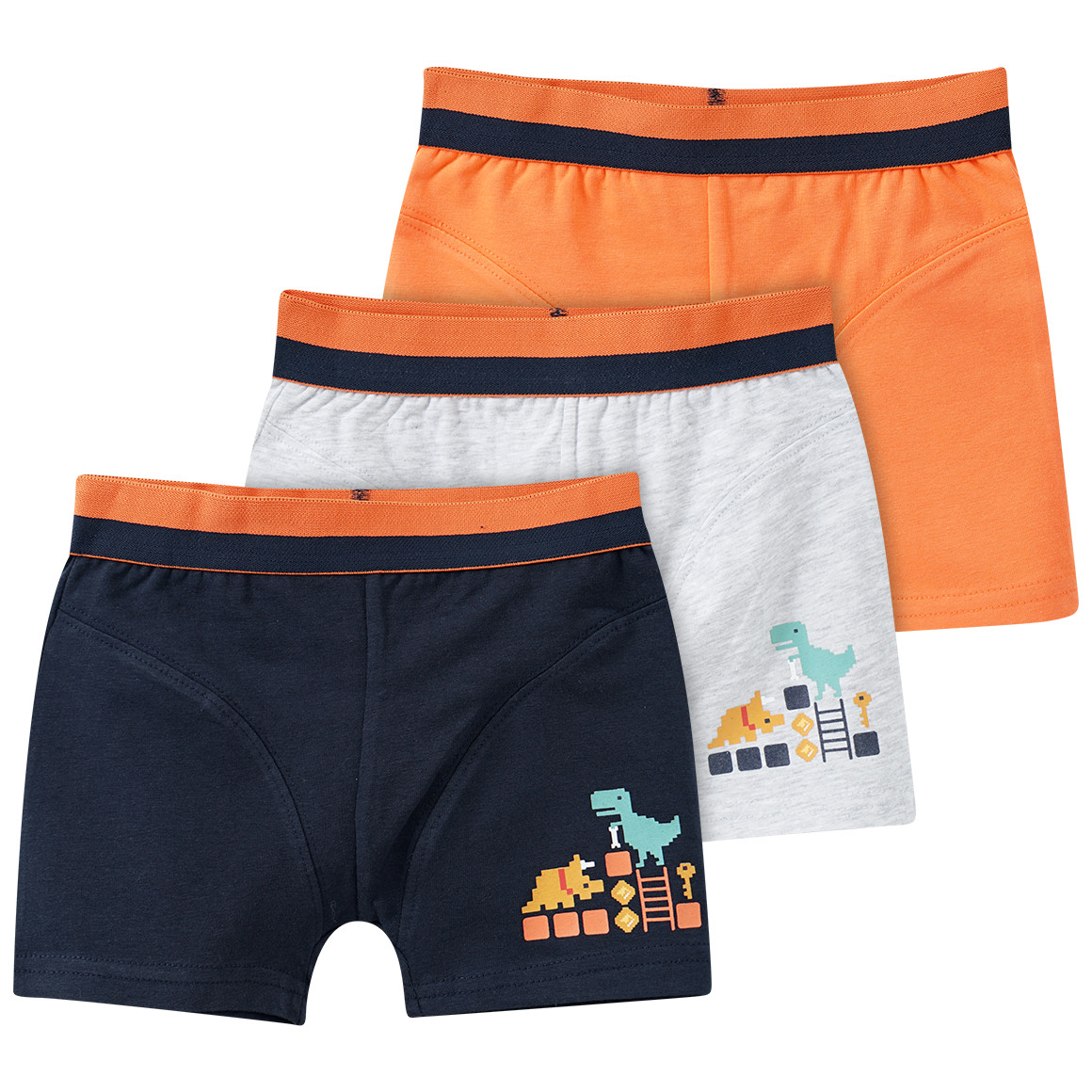 3 Jungen Boxer mit Gaming-Print