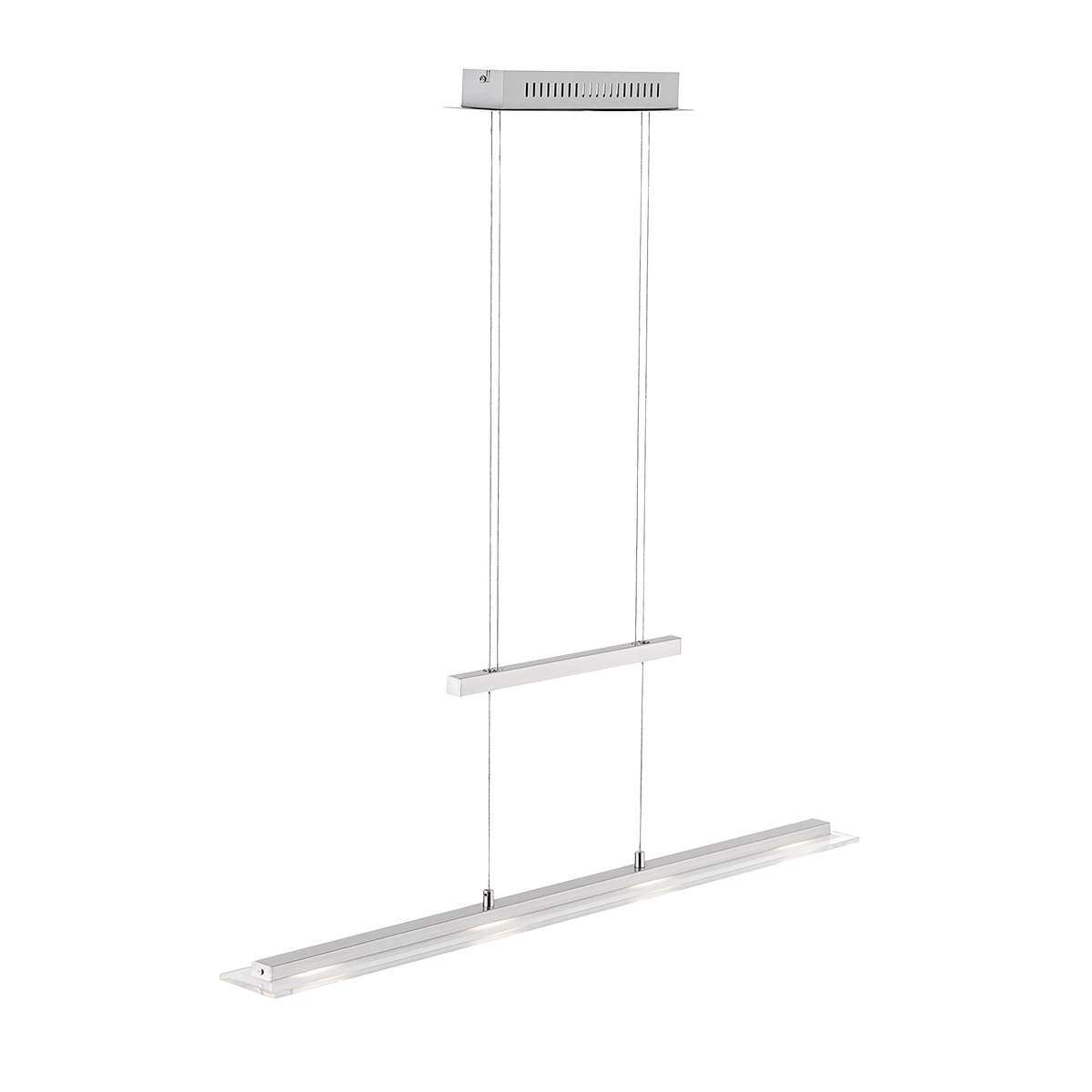 Fischer & Honsel LED Pendelleuchte Tenso TW 64 cm nickelfarben