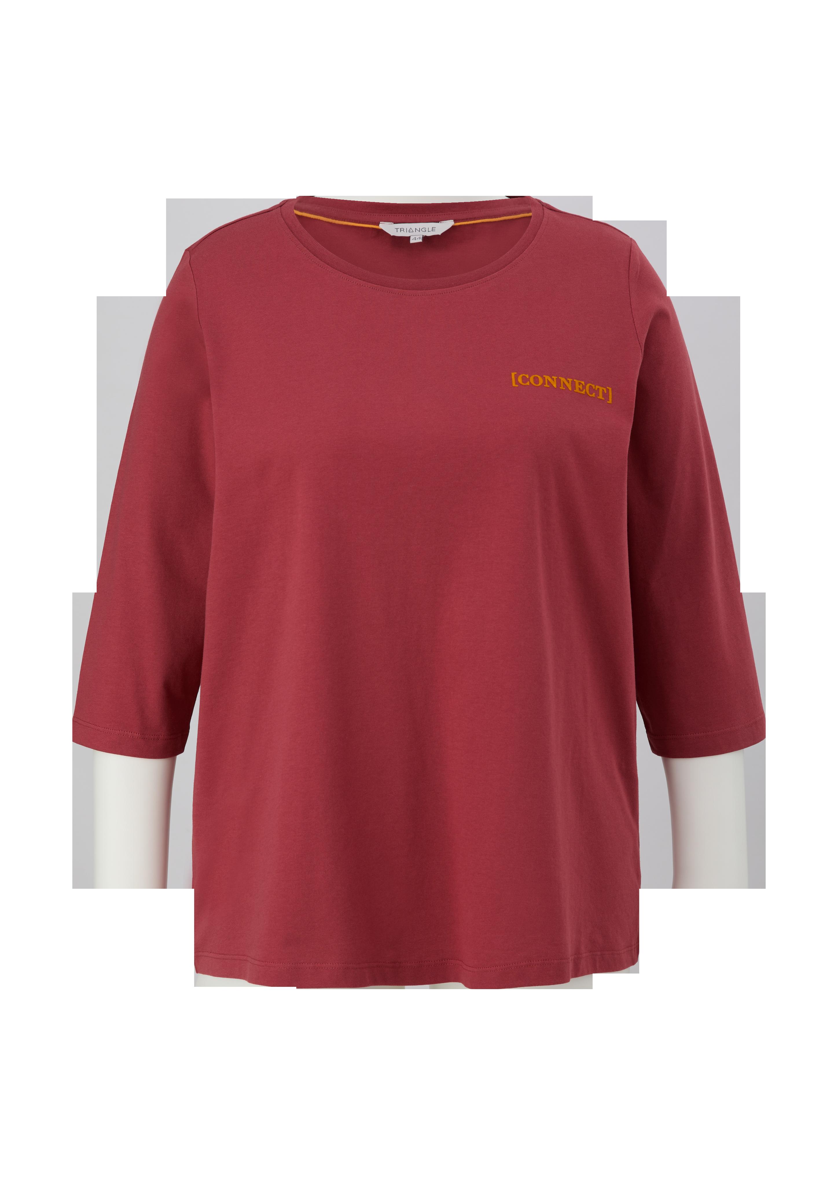 Longsleeve mit Flockprint-Detail  2135938-35D6