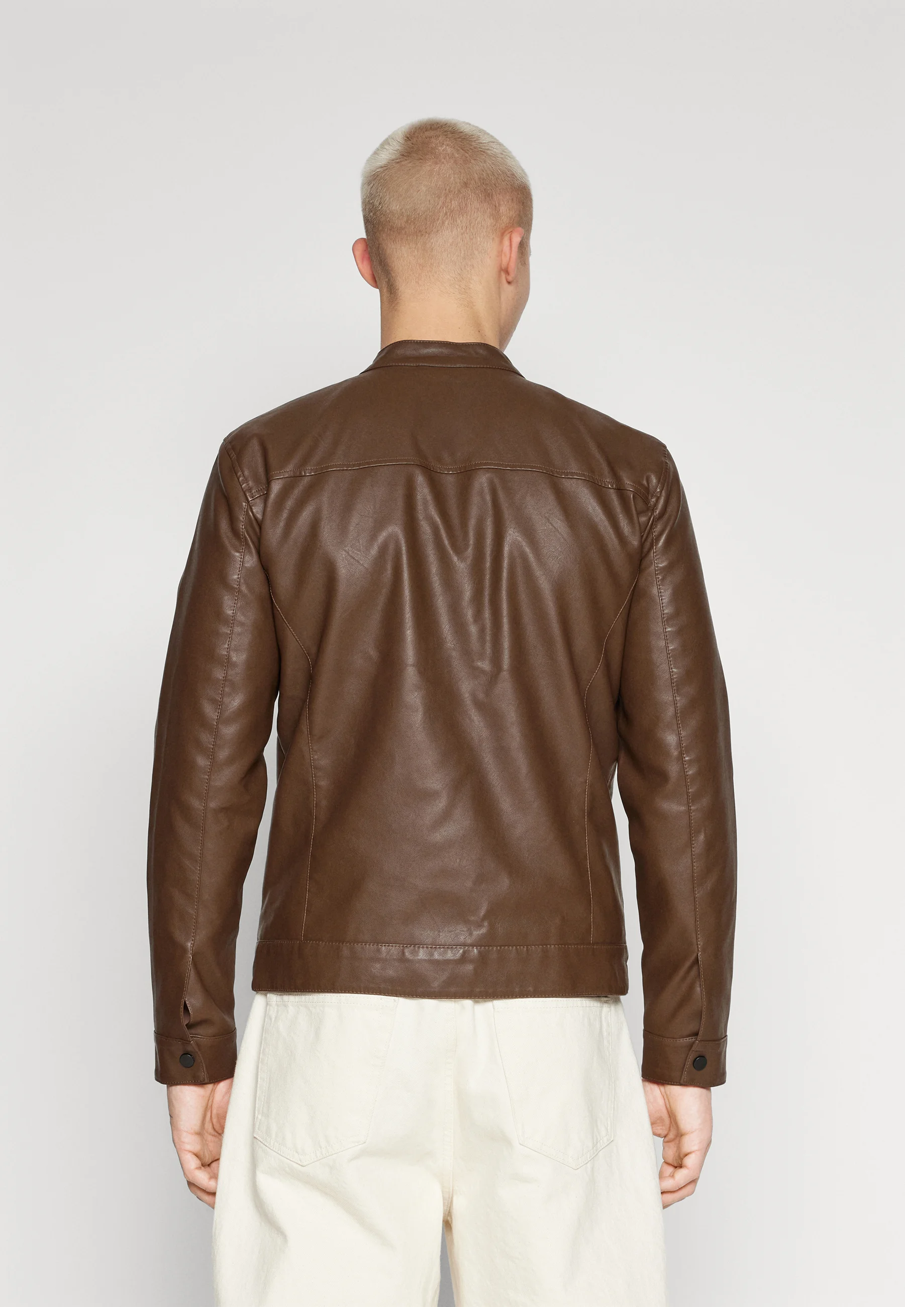 Only & Sons ONSMIKE RACER JACKET - Chaqueta de piel sintética