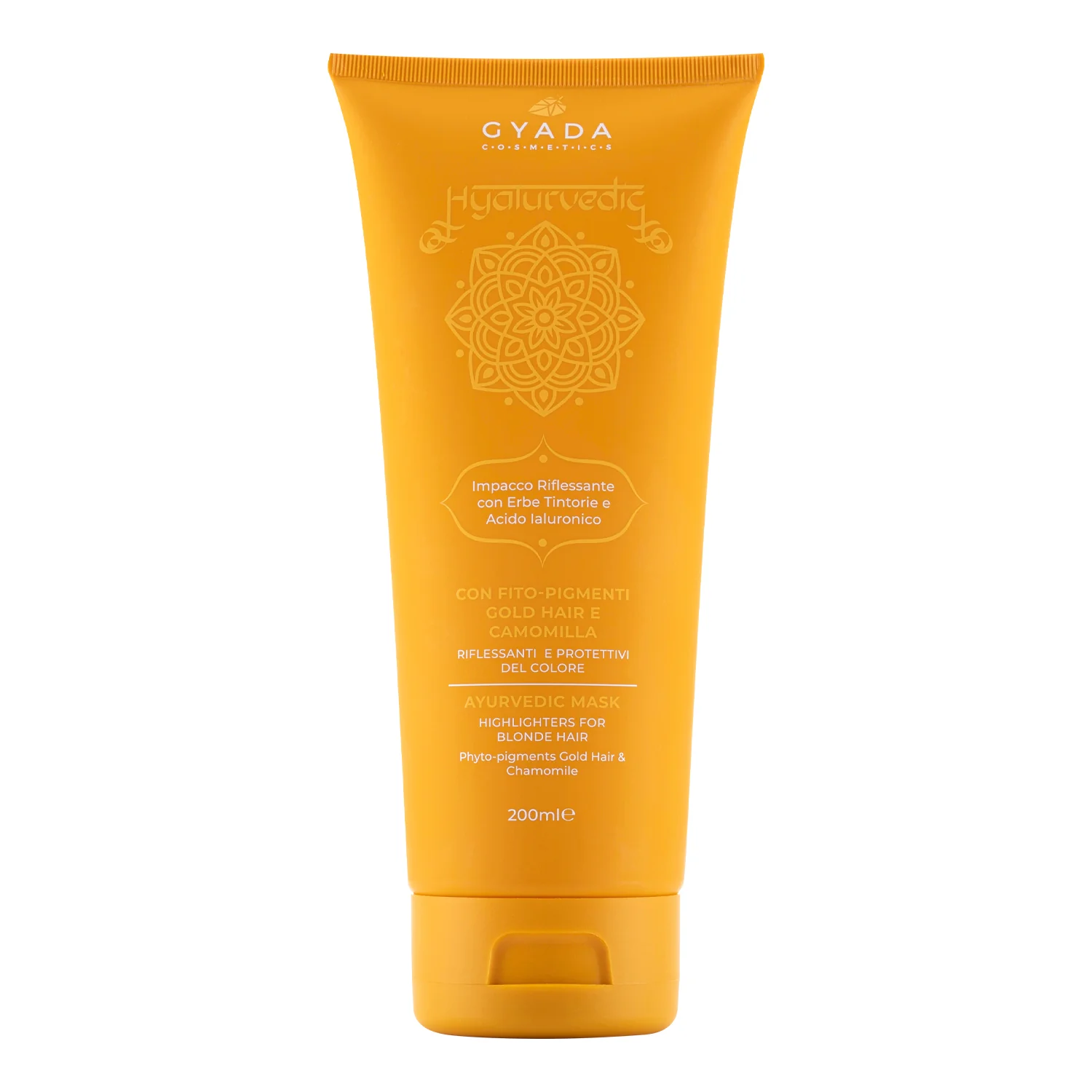 Hyalurvedic Ayurvedic Gold Hair Reflective Pack - Maska za zaštitu boje kose