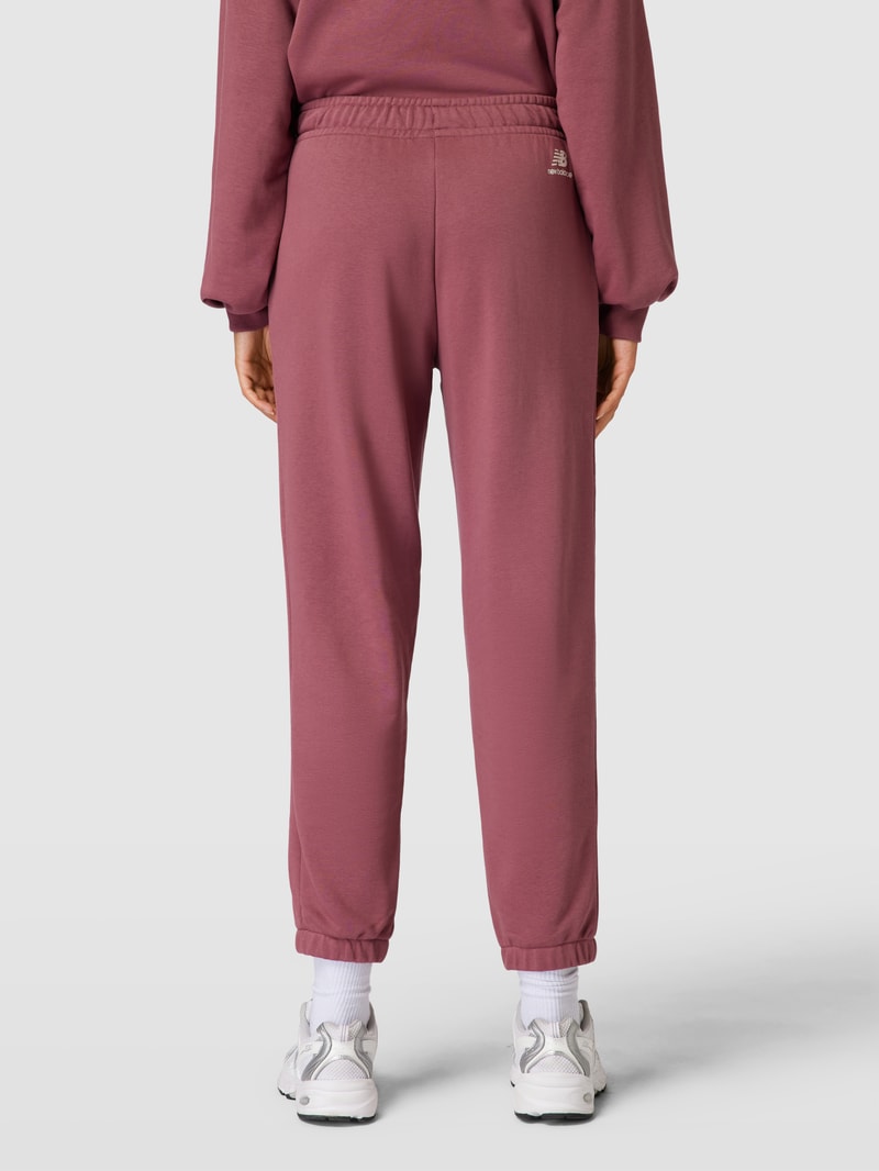 Sweatpants mit Logo-Print Modell 'Essentials Varsity' in dunkelrot