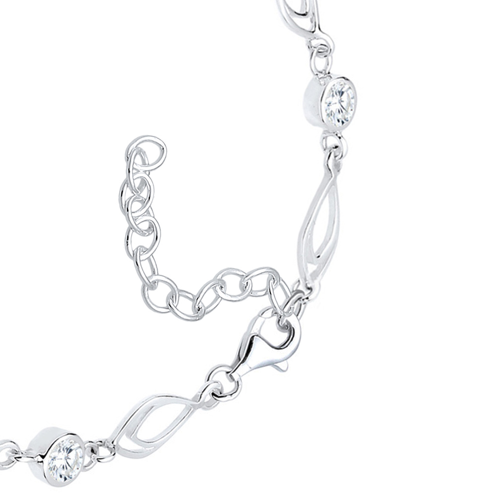 Elli Elli Bracelet Feder 925 Sterling Silber Bracelet