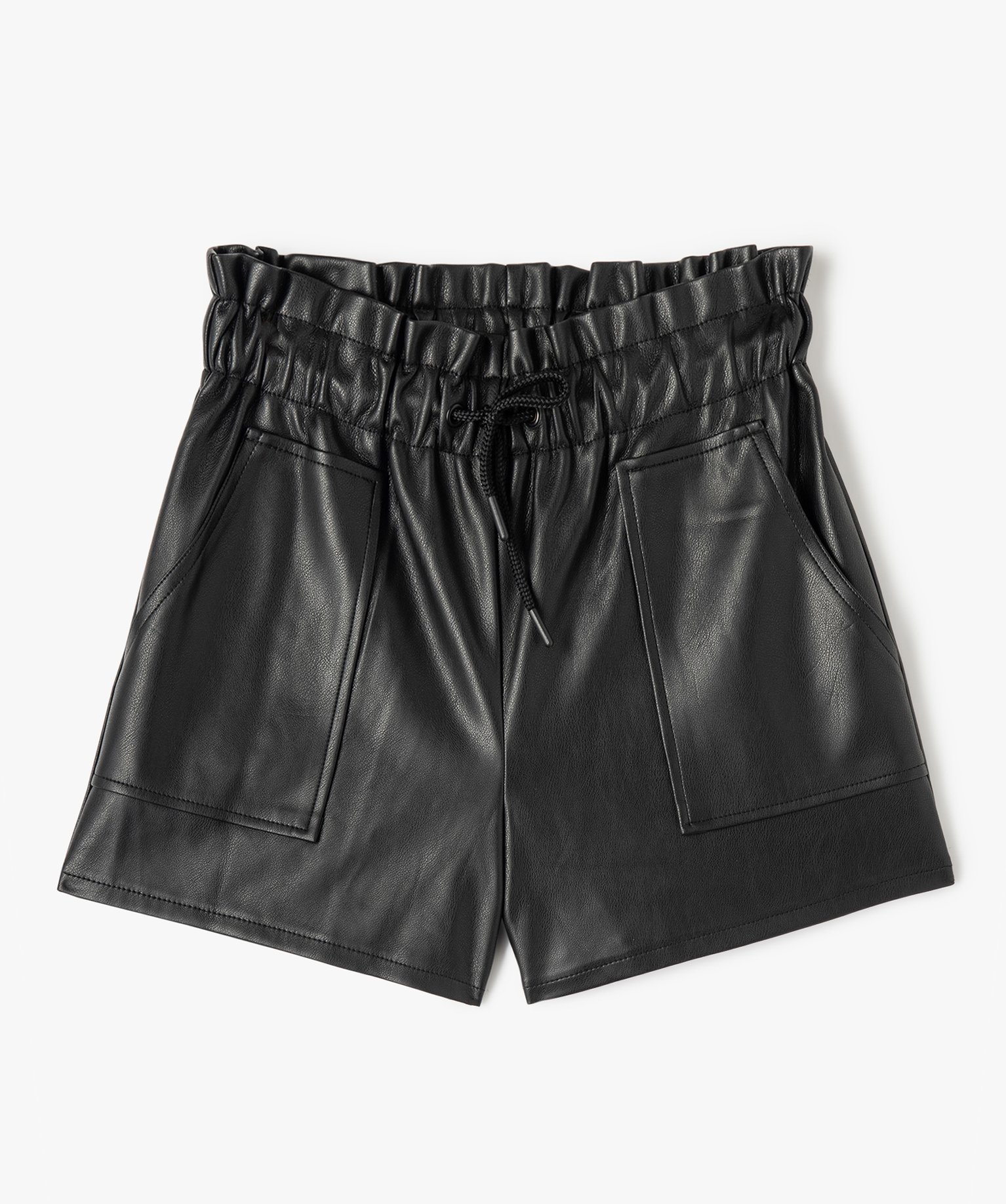 Short fille taille haute esprit rock noir | GEMO