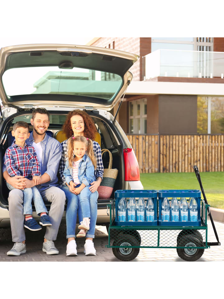 relaxdays Handwagen in Grün günstig kaufen onesize