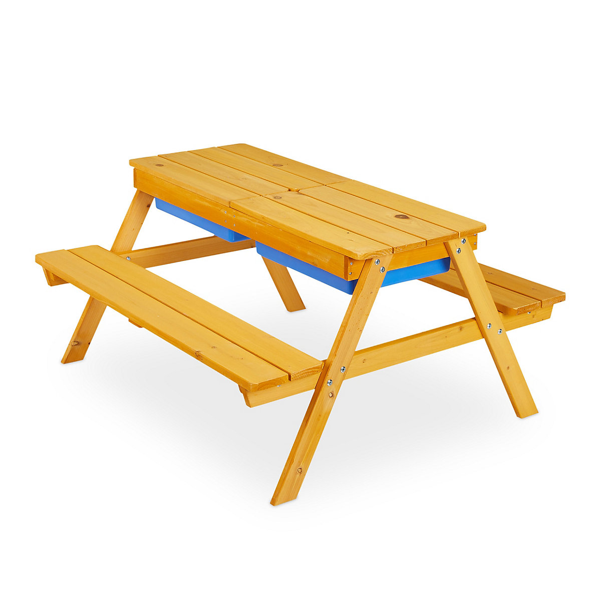 Kindersitzgruppe Holz mit Schirm