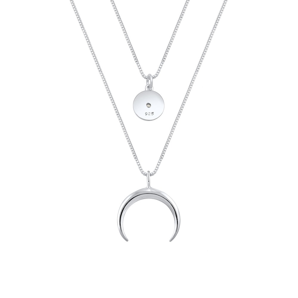Elli Elli Collier Femme - (925/1000) Argent Cristal de Zircone collier