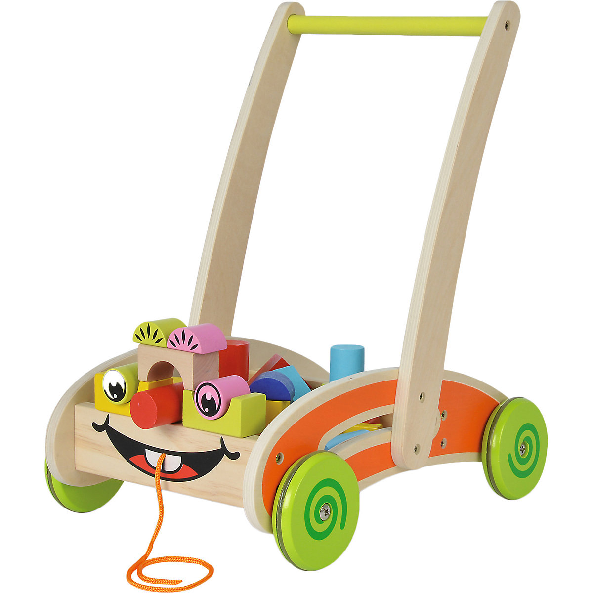 Spielwagen mit Bausteinen