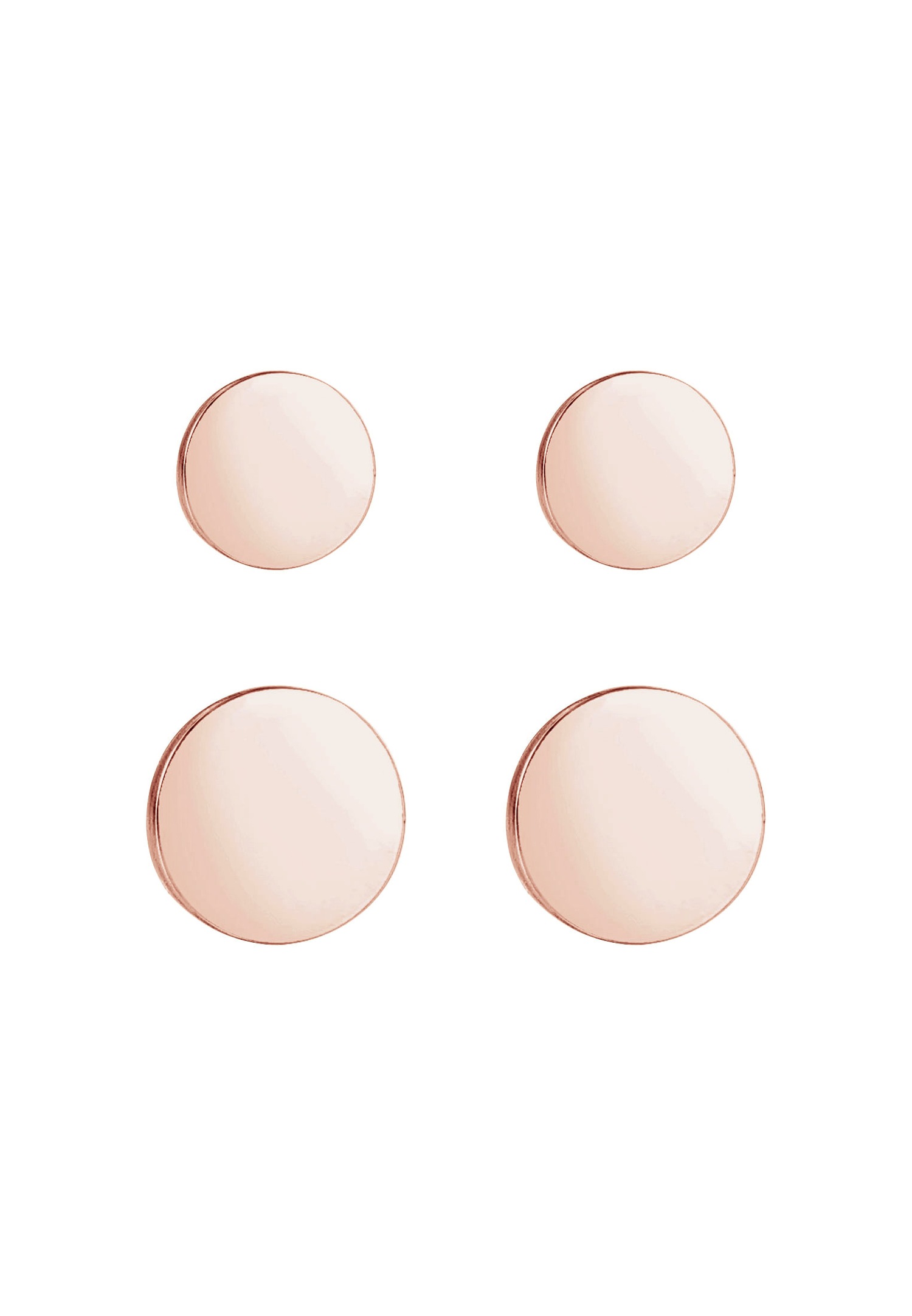Set di orecchini da donna Elli, con base circolare in argento sterling 925.