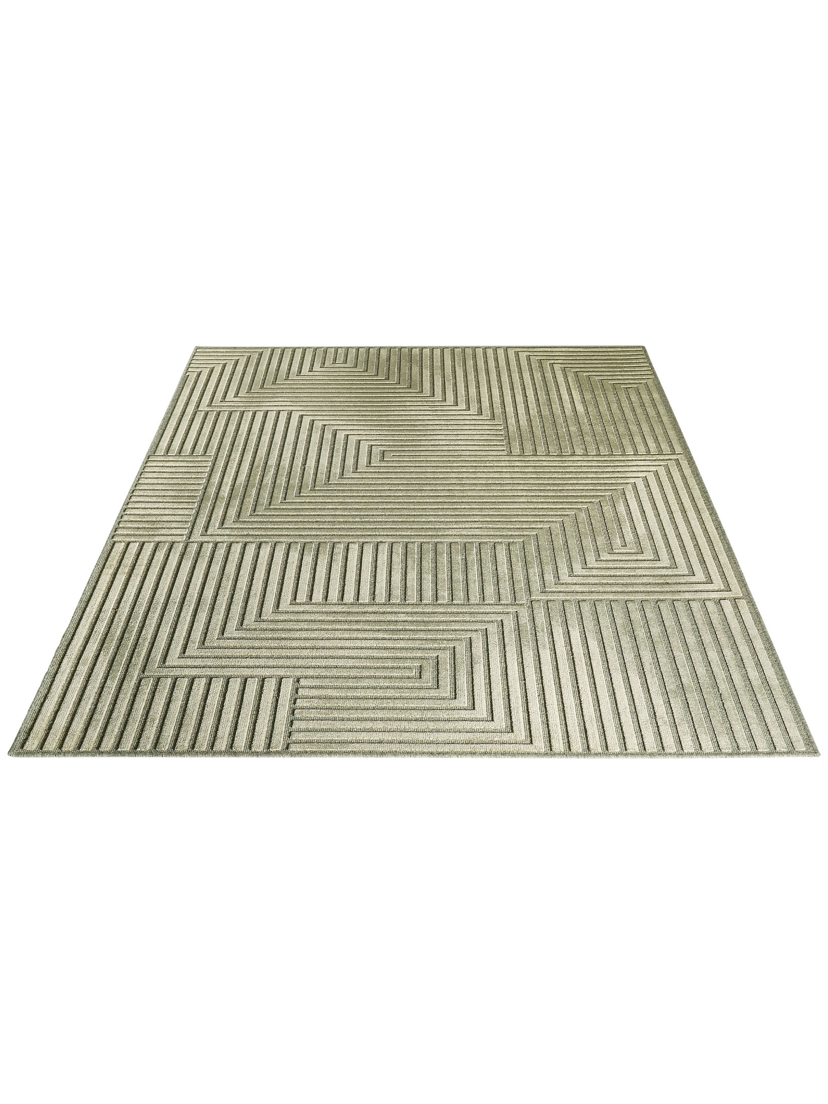 Clifton Moderner Teppich, Olive