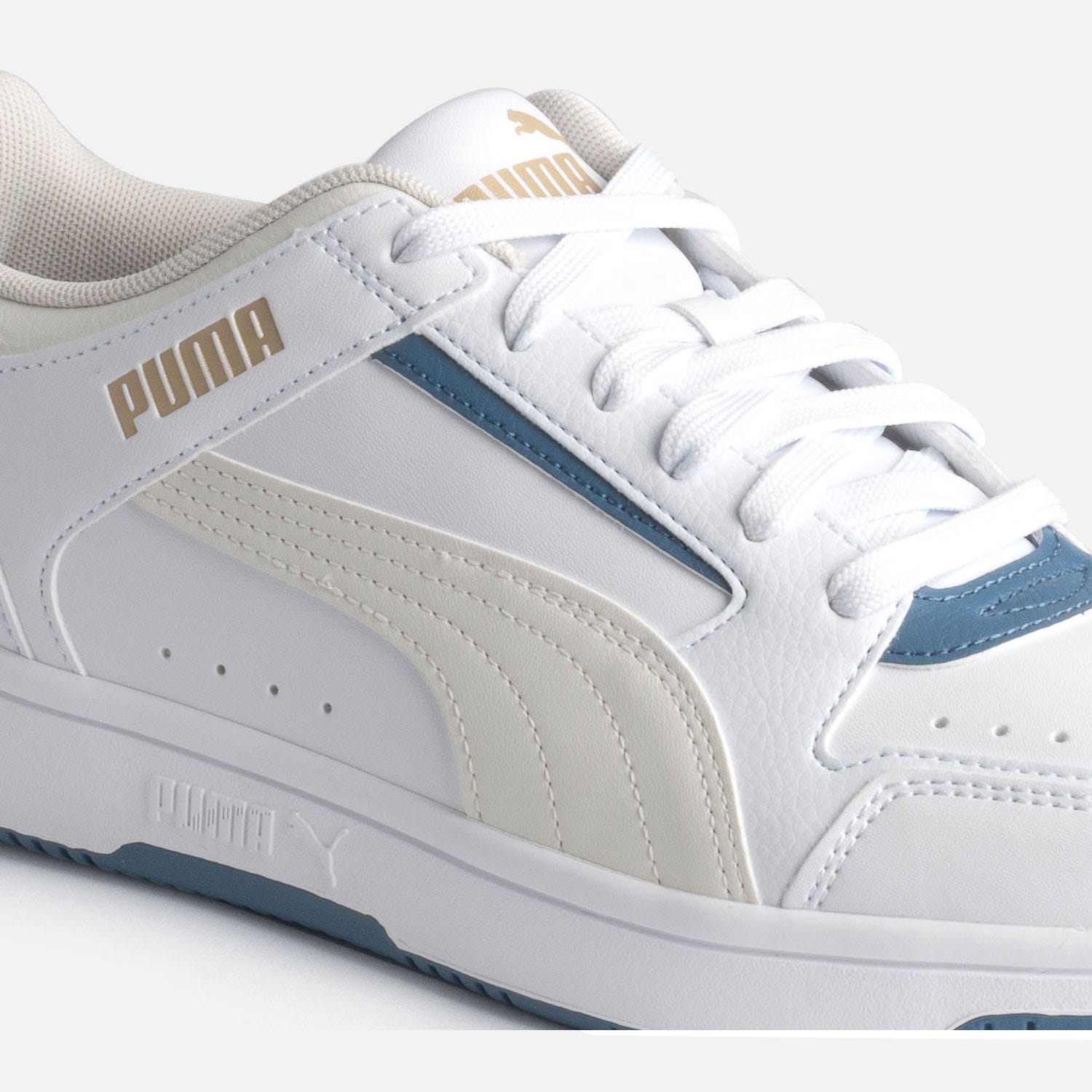 Tennis PUMA blanche détails bleus